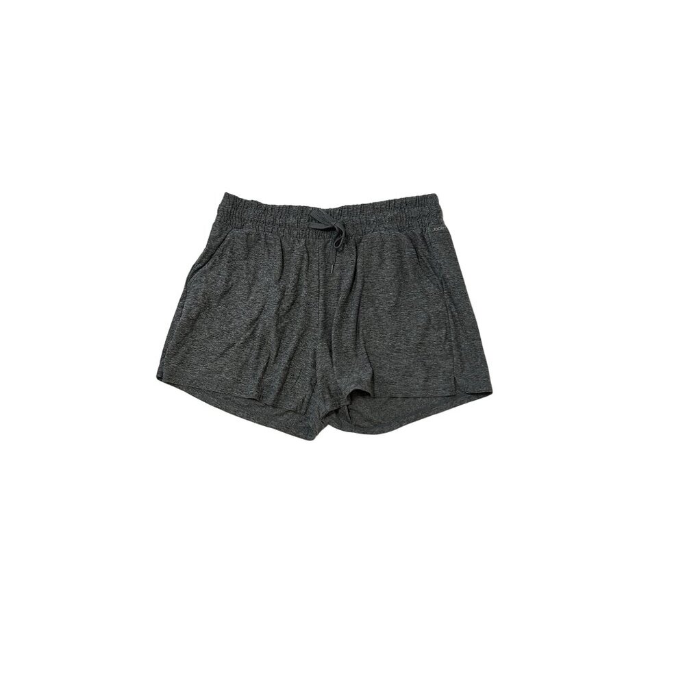 Jockey Womens Gray Drawstring Lounge Shorts XL Relaxed Fit Soft Stretch 1760